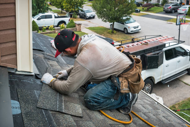 Professional Flat Roof Repair technician working in Crossnore, NC